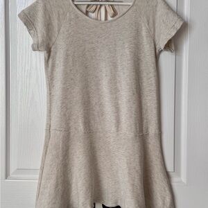 Lightweight Jersey Material Khaki Dress 100% Cotton
